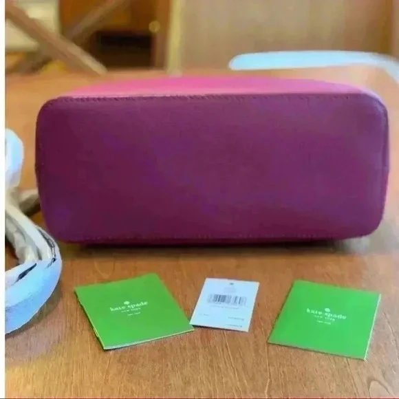 NWT KATE SPADE Carli Grove St Purple Rioja Satchel - Picture 10 of 14